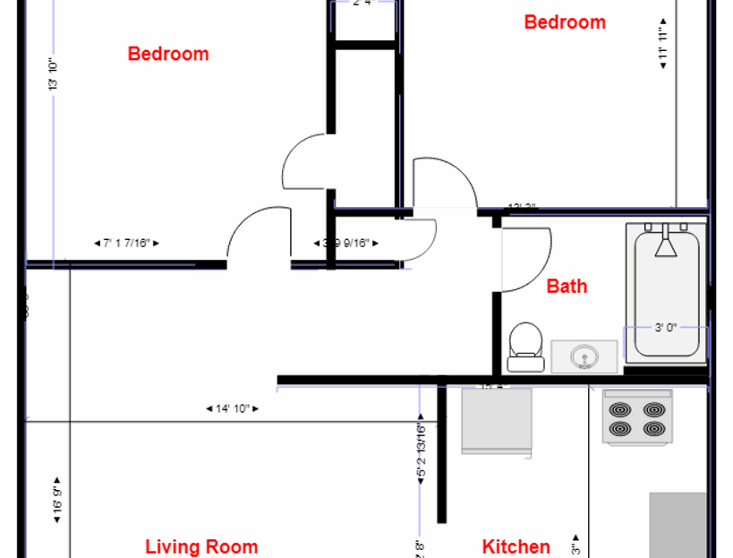 1222-B York Street - Vallejo - California - 2 bed, 1 bath rental property