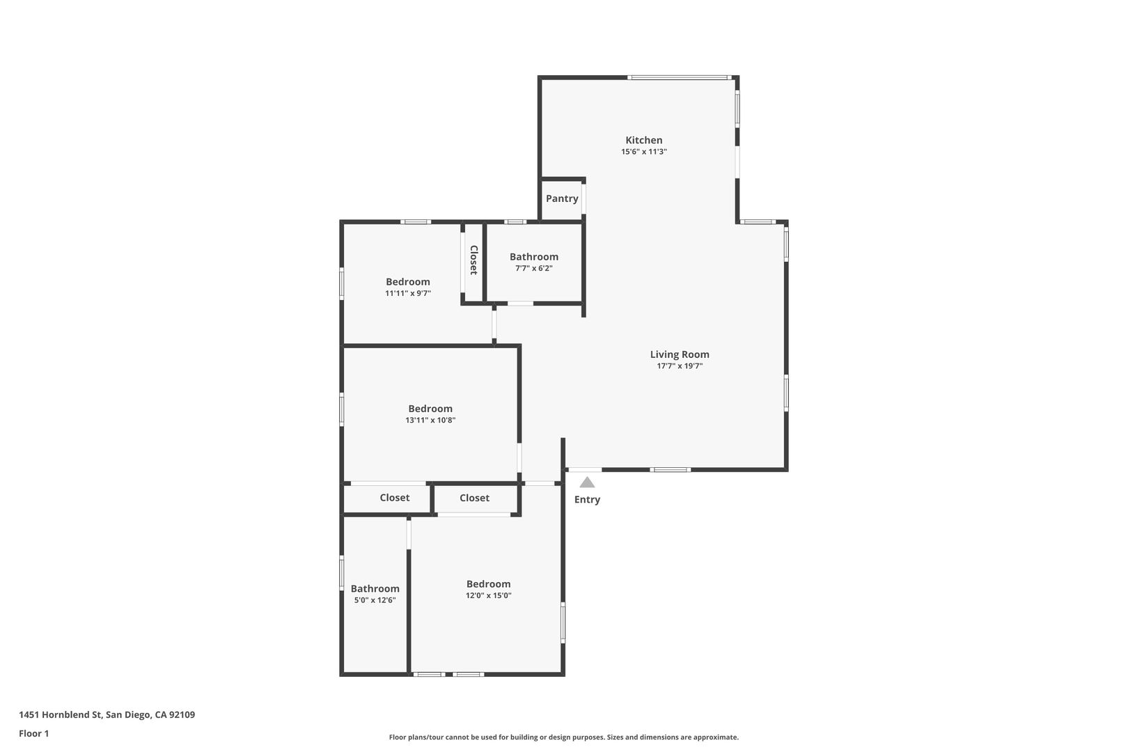 1451-1451 1/2 A & B Hornblend St - San Diego - California - 3 bed, 2 bath rental property