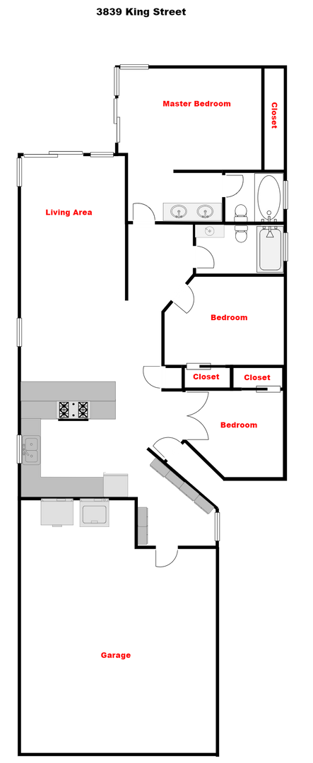 3839 King Street - La Mesa - California - 3 bed, 2 bath rental property