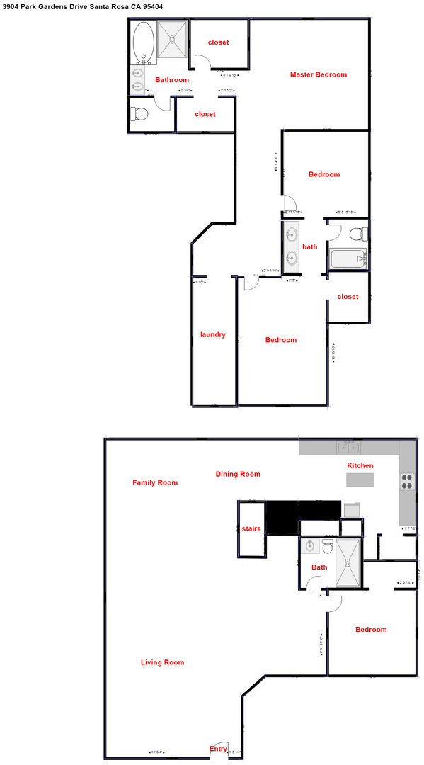 3904 Park Gardens Drive - Santa Rosa - California - 4 bed, 3 bath rental property