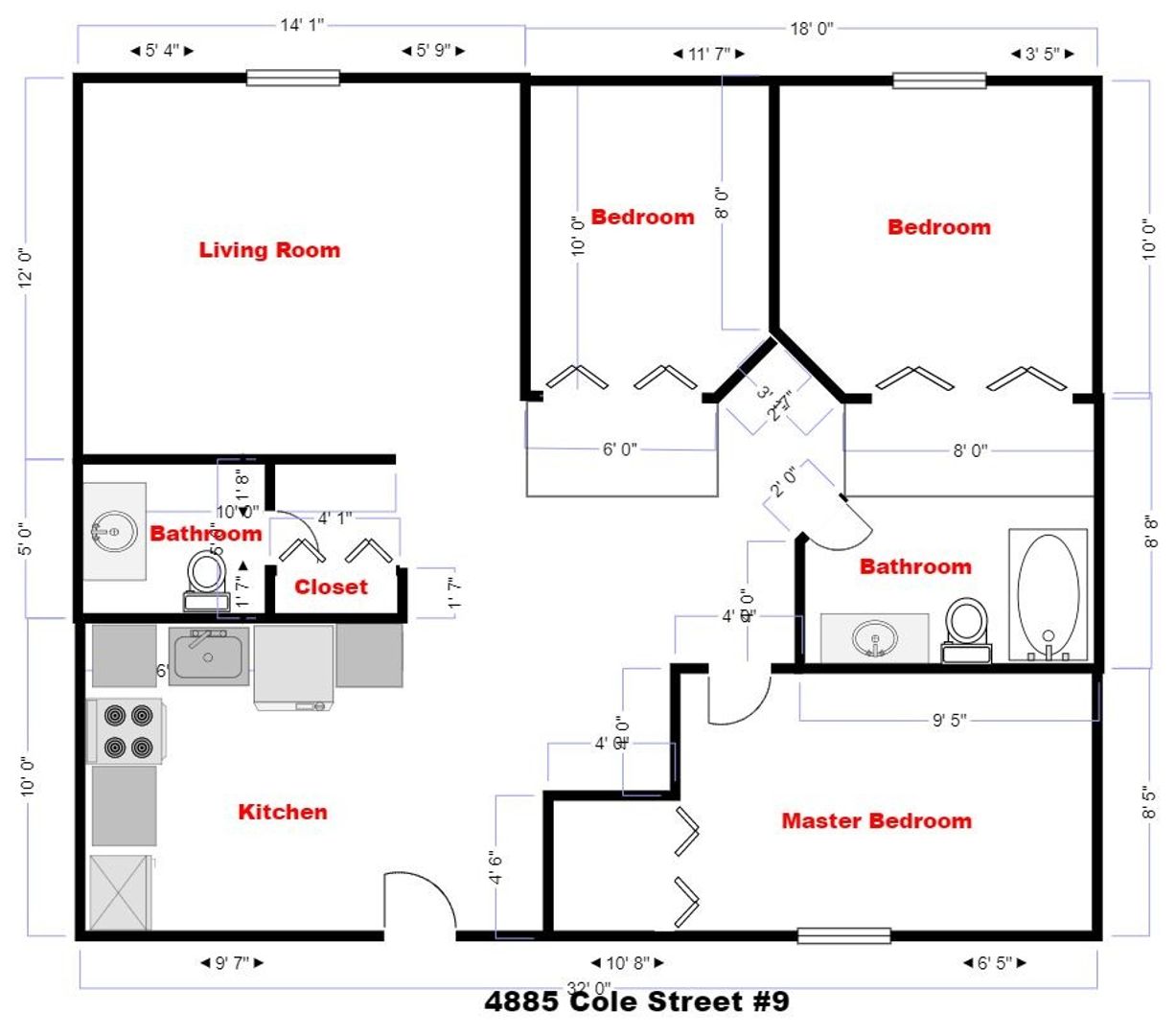 4885 Cole Street #9 - San Diego - California - 3 bed, 1.5 bath rental property