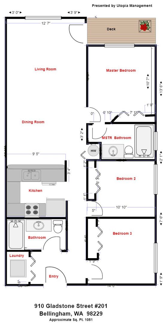 910 Gladstone #209 - Bellingham - Washington - 2 bed, 1 bath rental property