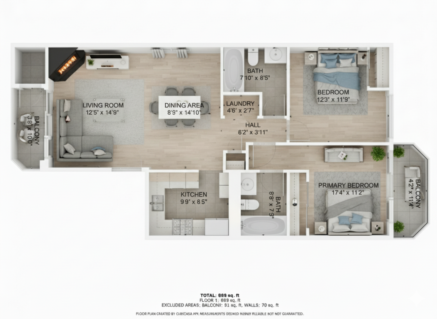 920 N. Sloan Lane Apt 102 - Las Vegas - Nevada - 2 bed, 2 bath rental property