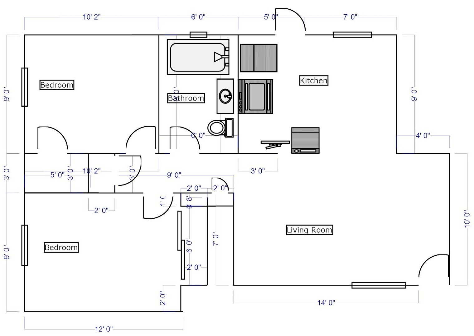135 Daisy Avenue - Imperial Beach - California - 2 bed, 1 bath rental property