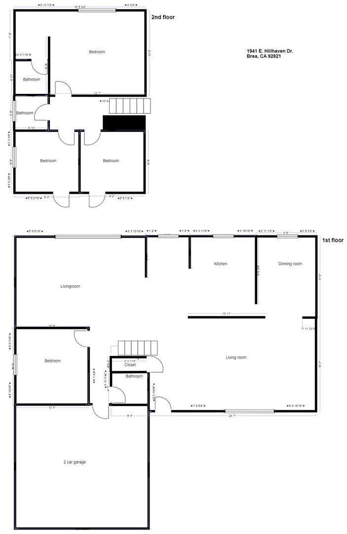 1941 E. Hillhaven Dr. - Brea - California - 4 bed, 3 bath rental property
