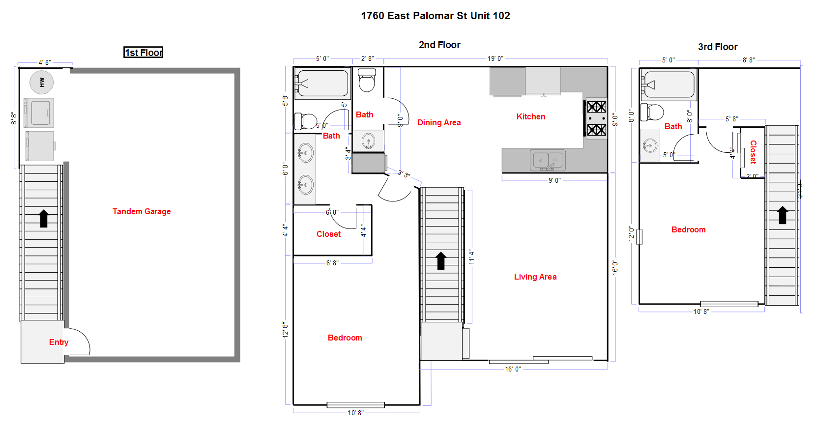 1760 E. Palomar Street #102 - Chula Vista - California - 2 bed, 2.5 bath rental property