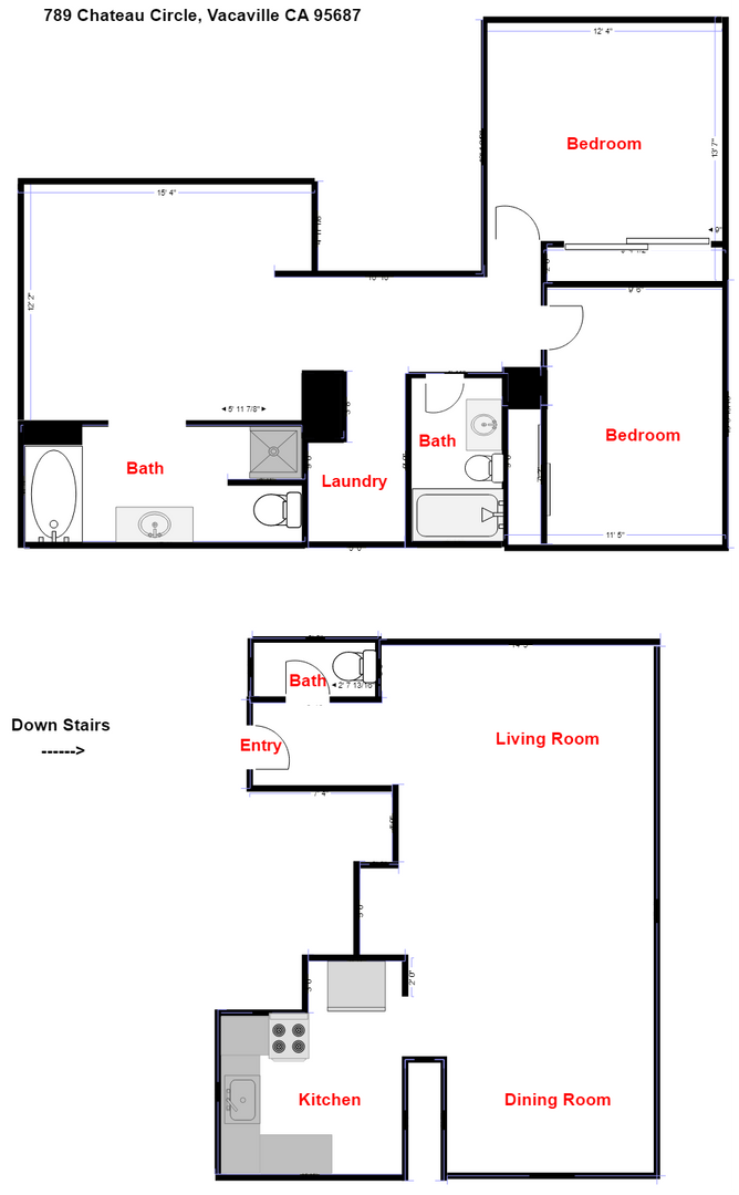 789 Chateau Circle - Vacaville - California - 3 bed, 2.5 bath rental property