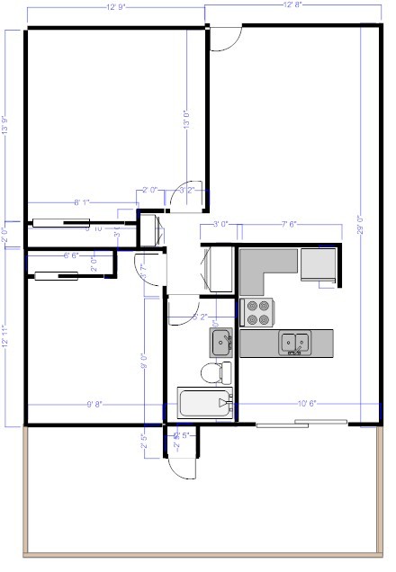 962 South Mollison Avenue - El Cajon - California - 2 bed, 1 bath rental property