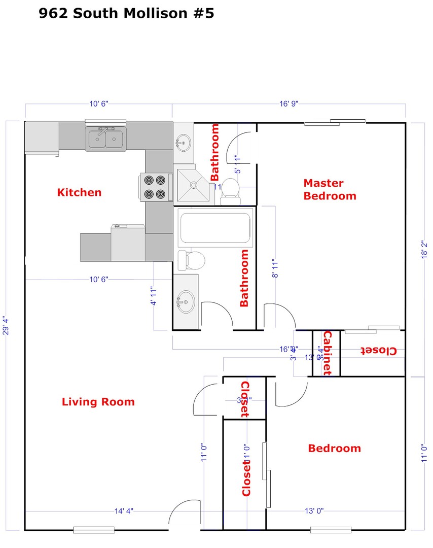 962 South Mollison Avenue - El Cajon - California - 2 bed, 2 bath rental property