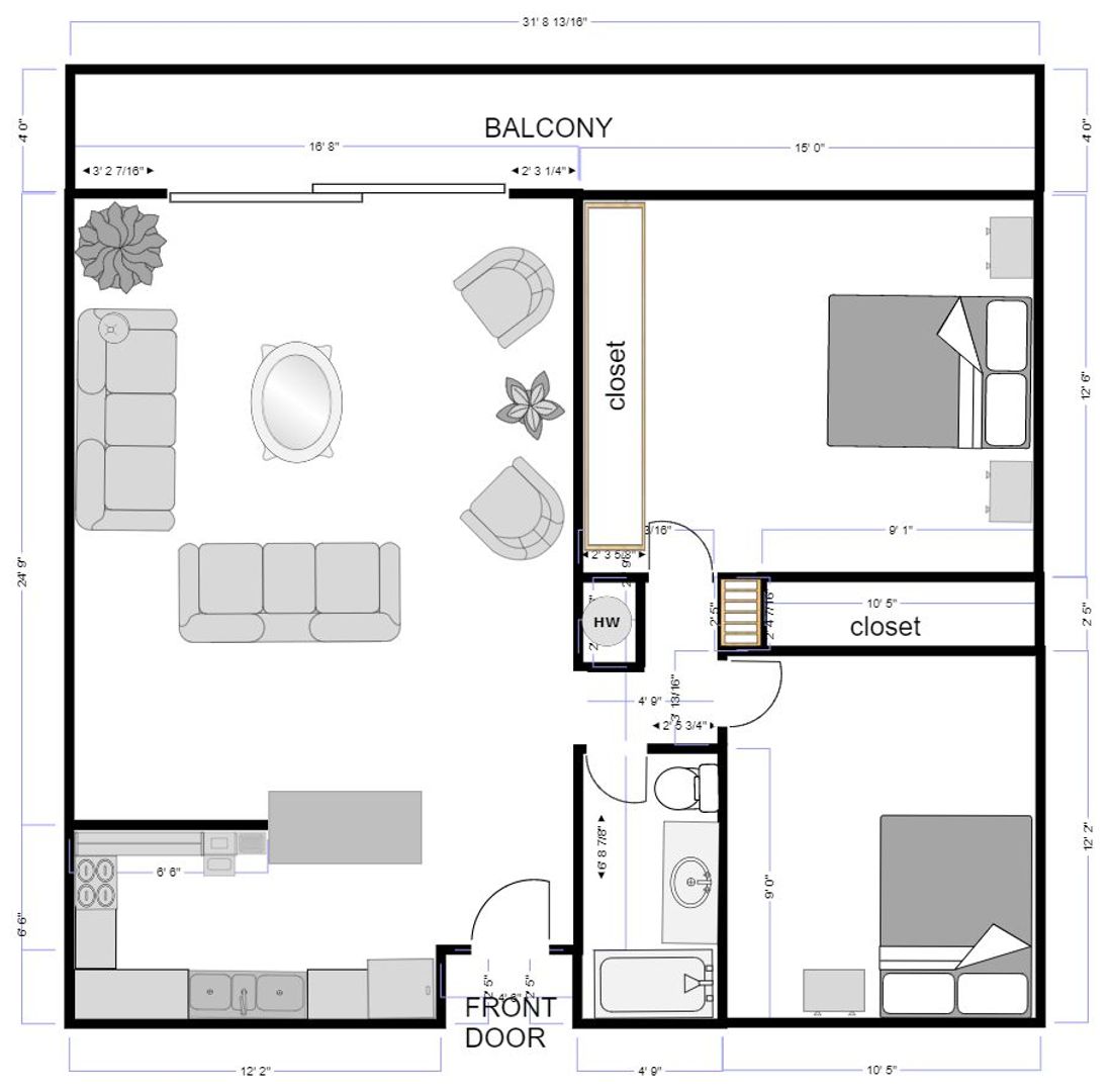 2225 Glenneyre St, #I - Laguna Beach - California - 2 bed, 1 bath rental property