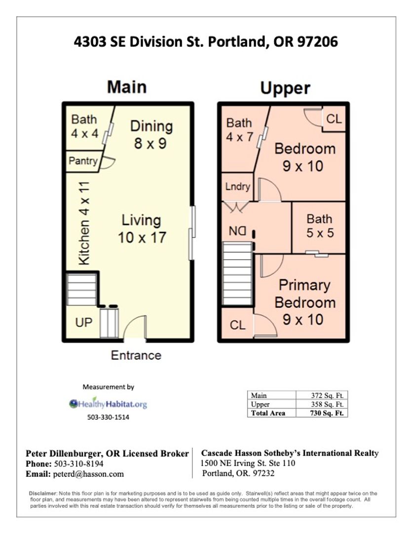 4303 SE Division St.  - Portland - Oregon - 2 bed, 2.5 bath rental property