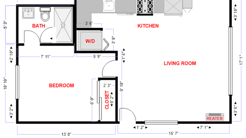 1451-1451 1/2 A & B Hornblend St - San Diego - California - 1 bed, 1 bath rental property