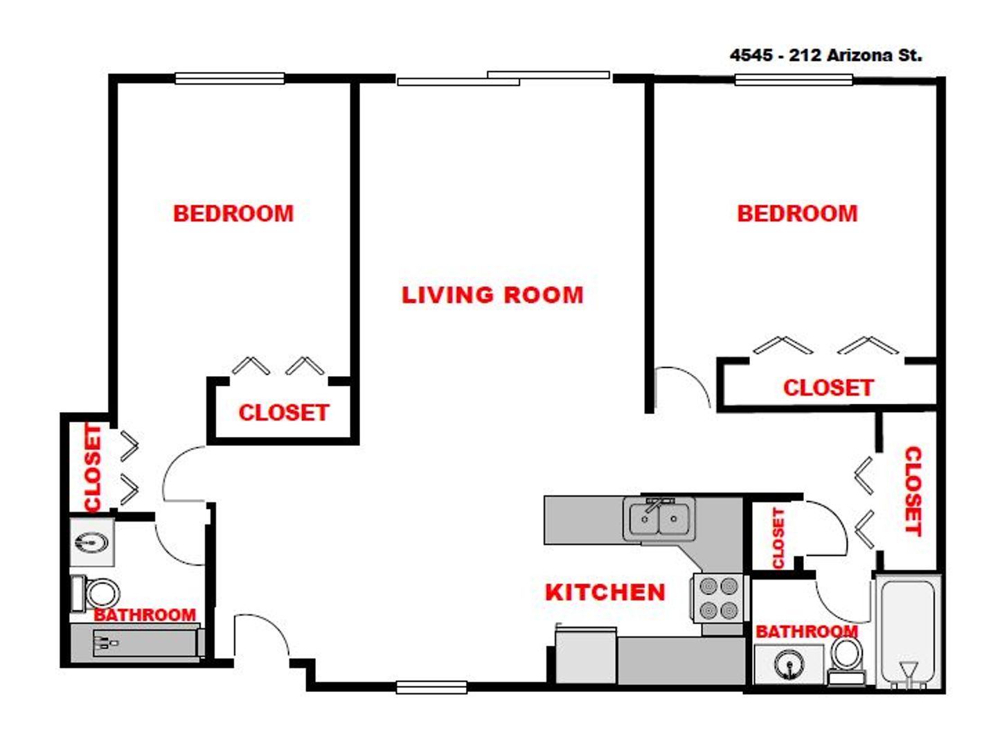 4545 Arizona Street Unit #212 - San Diego - California - 2 bed, 2 bath rental property