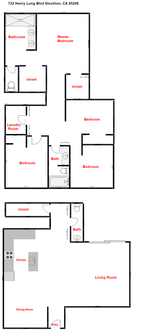 722 Henry Long Blvd - Stockton - California - 4 bed, 2.5 bath rental property