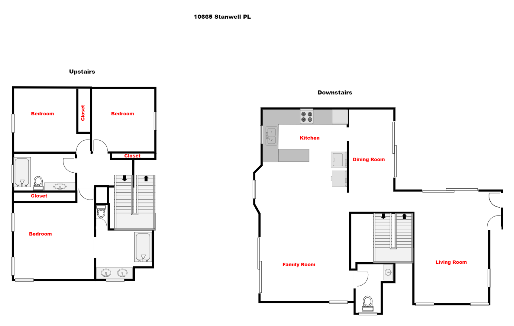 10665 Stanwell Pl. - San Diego - California - 3 bed, 2.5 bath rental property