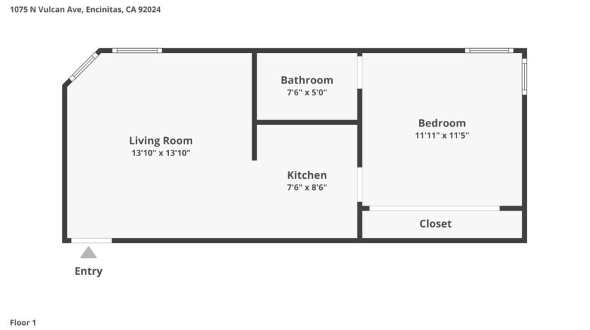 1075 N Vulcan Ave - Encinitas - California - 1 bed, 1 bath rental property