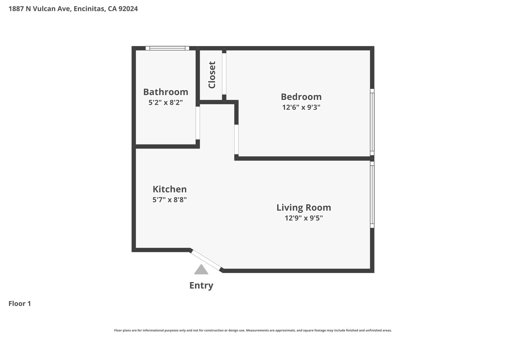 1887 N Vulcan Ave - Encinitas - California - 1 bed, 1 bath rental property