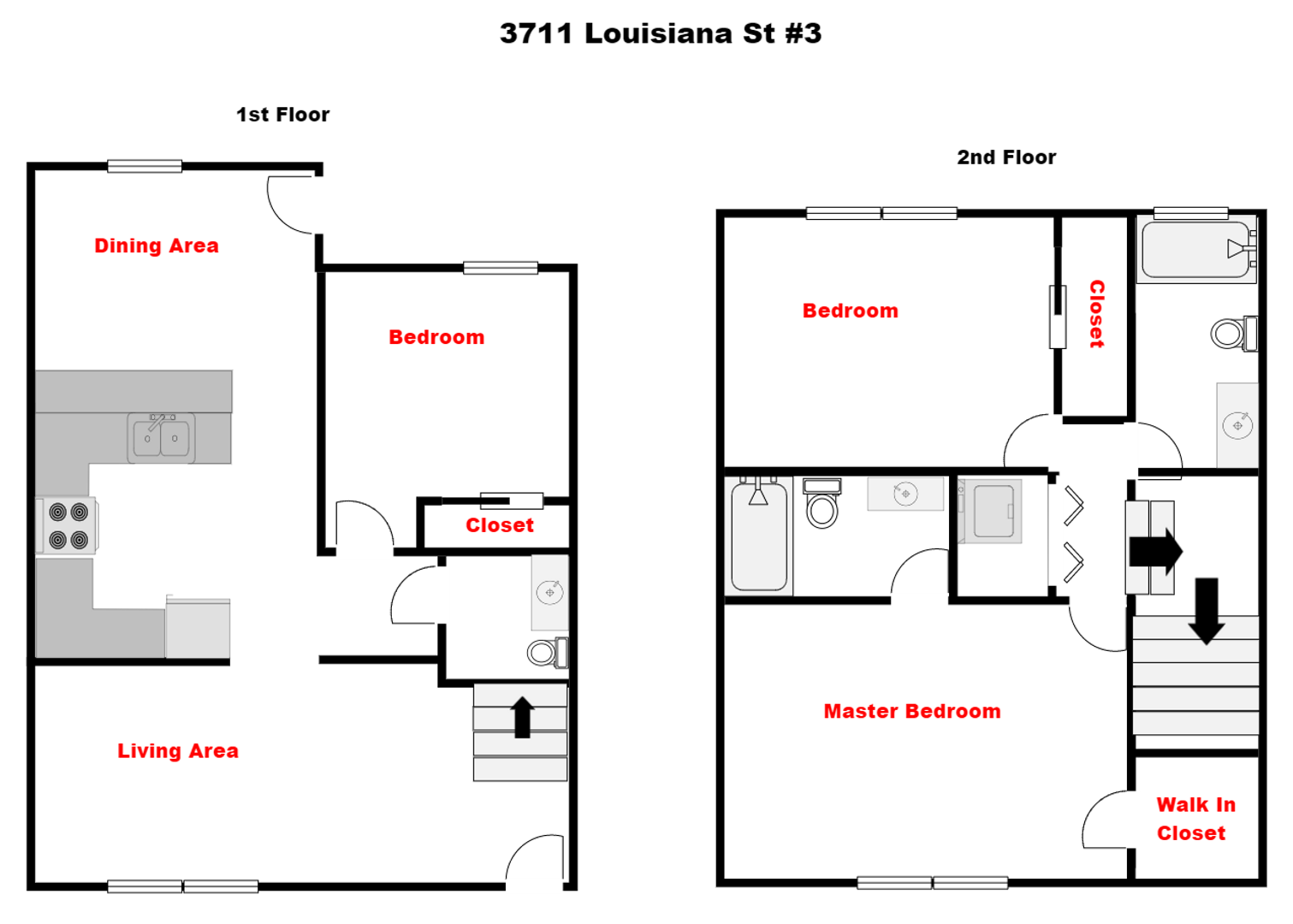 3711 Louisiana Street #3 - San Diego - California - 3 bed, 2.5 bath rental property