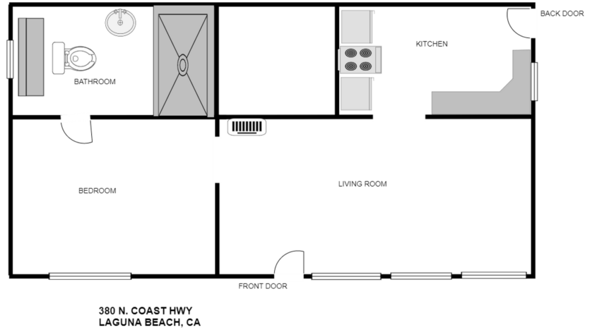 380 North Coast Hwy - Laguna Beach - California - 1 bed, 1 bath rental property