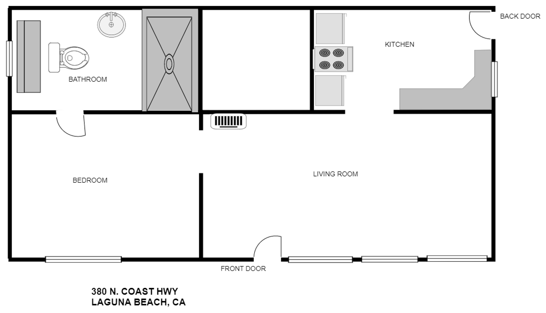 380 North Coast Hwy - Laguna Beach - California - 1 bed, 1 bath rental property