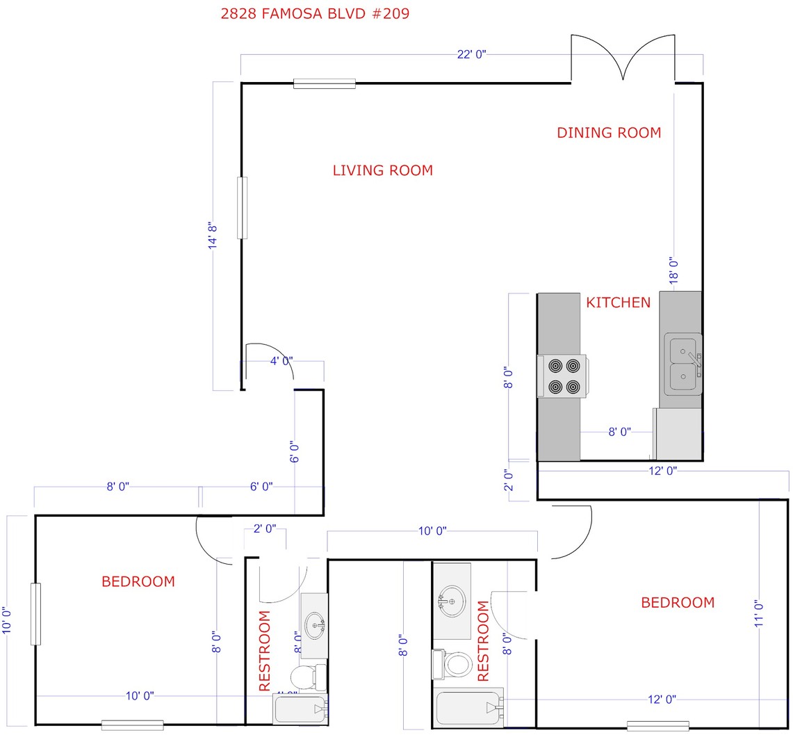 2828 Famosa Blvd. #209 - San Diego - California - 2 bed, 2 bath rental property