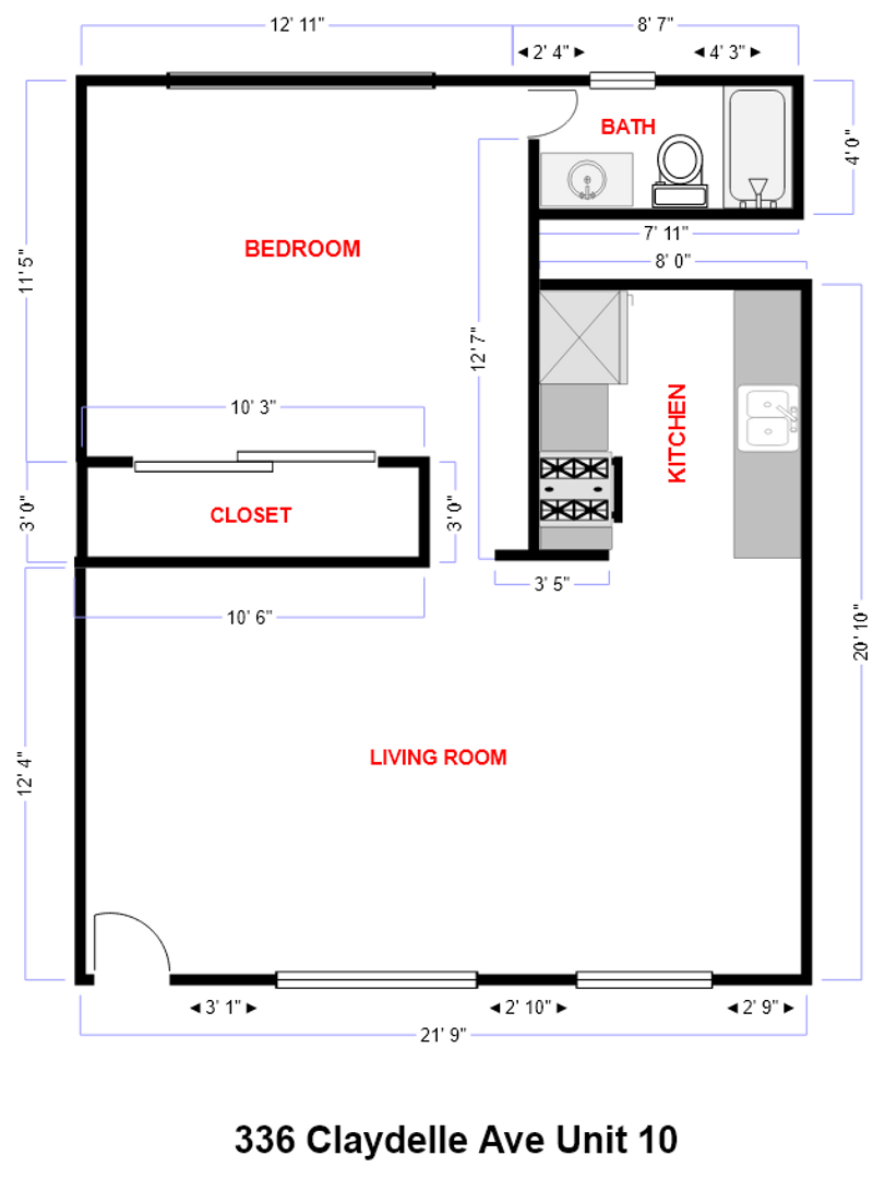 336 Claydelle Avenue - Unit 10 - El Cajon - California - 1 bed, 1 bath rental property