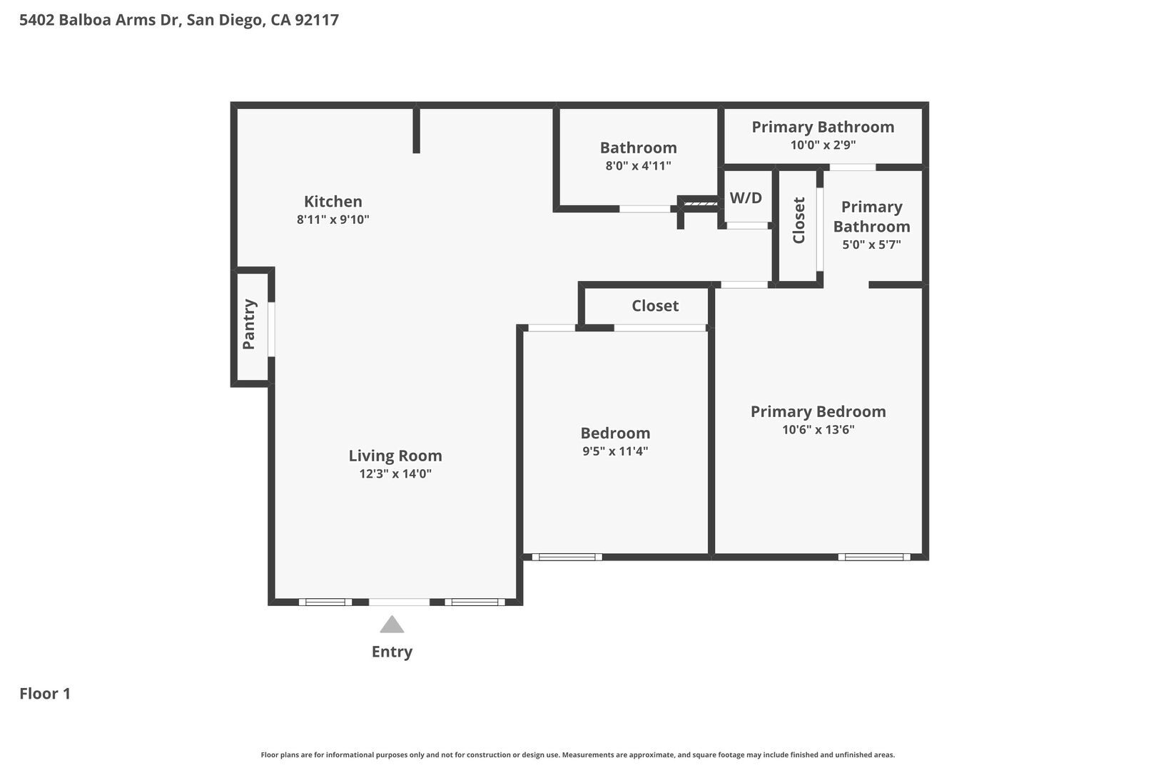 5402 Balboa Arms Drive #308 - San Diego - California - 2 bed, 2 bath rental property