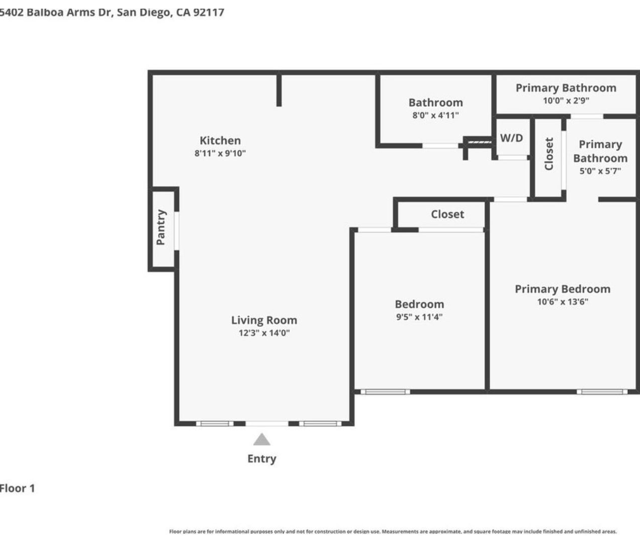 5402 Balboa Arms Drive #308 - San Diego - California - 2 bed, 2 bath rental property