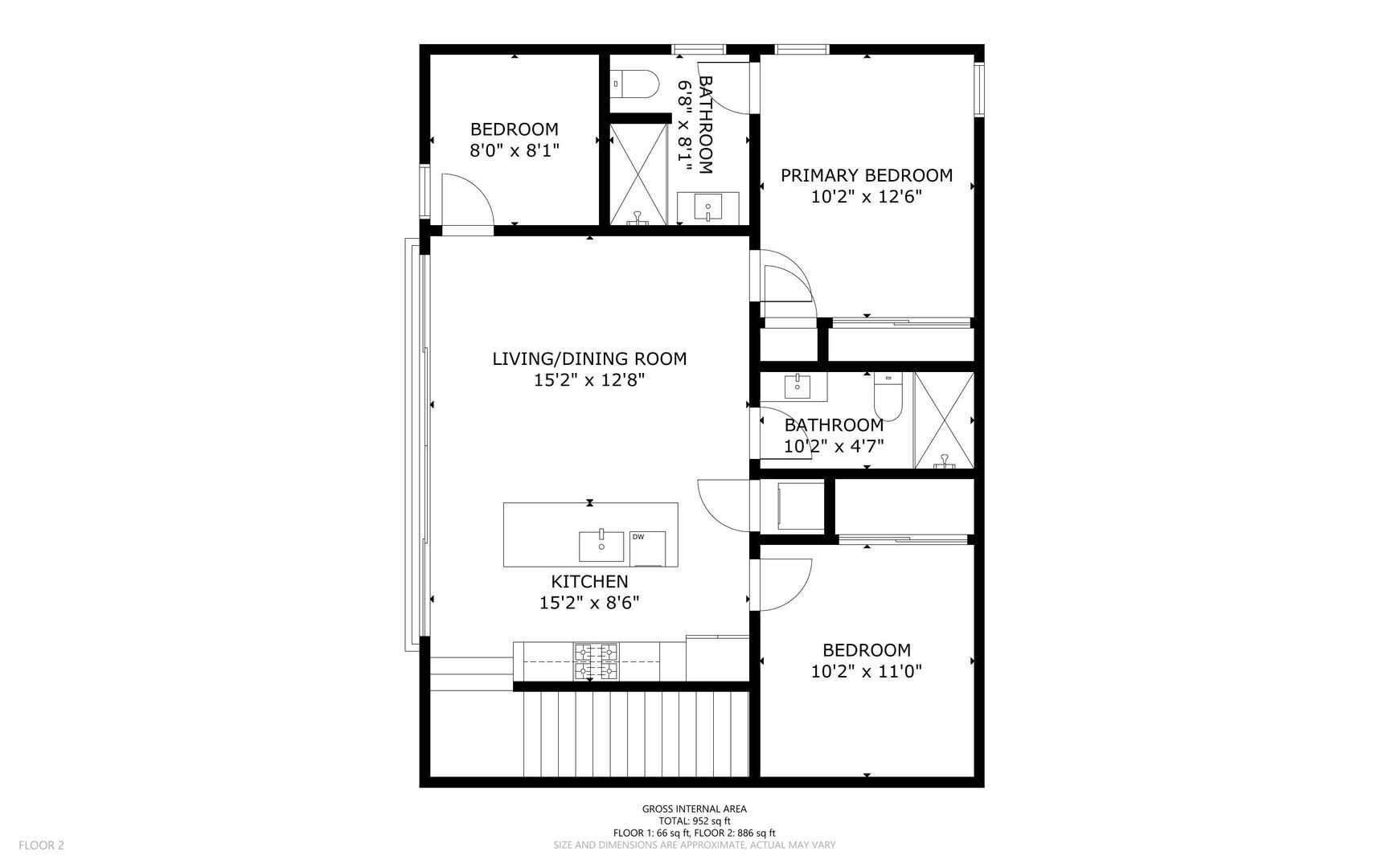 2168 Balboa Ave - B - San Diego - California - 2 bed, 2 bath rental property