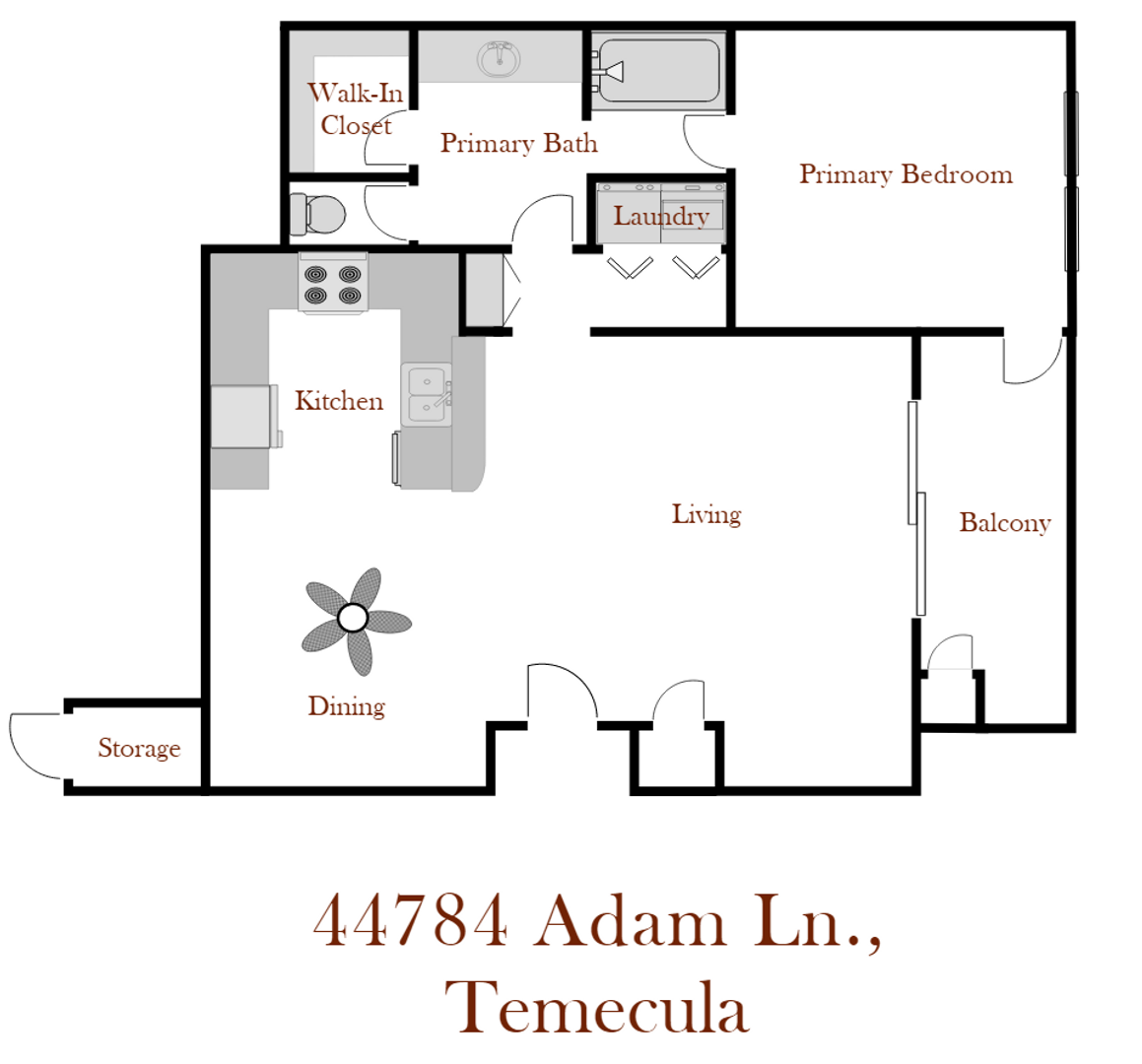 44784 Adam Ln. - Temecula - California - 1 bed, 1 bath rental property