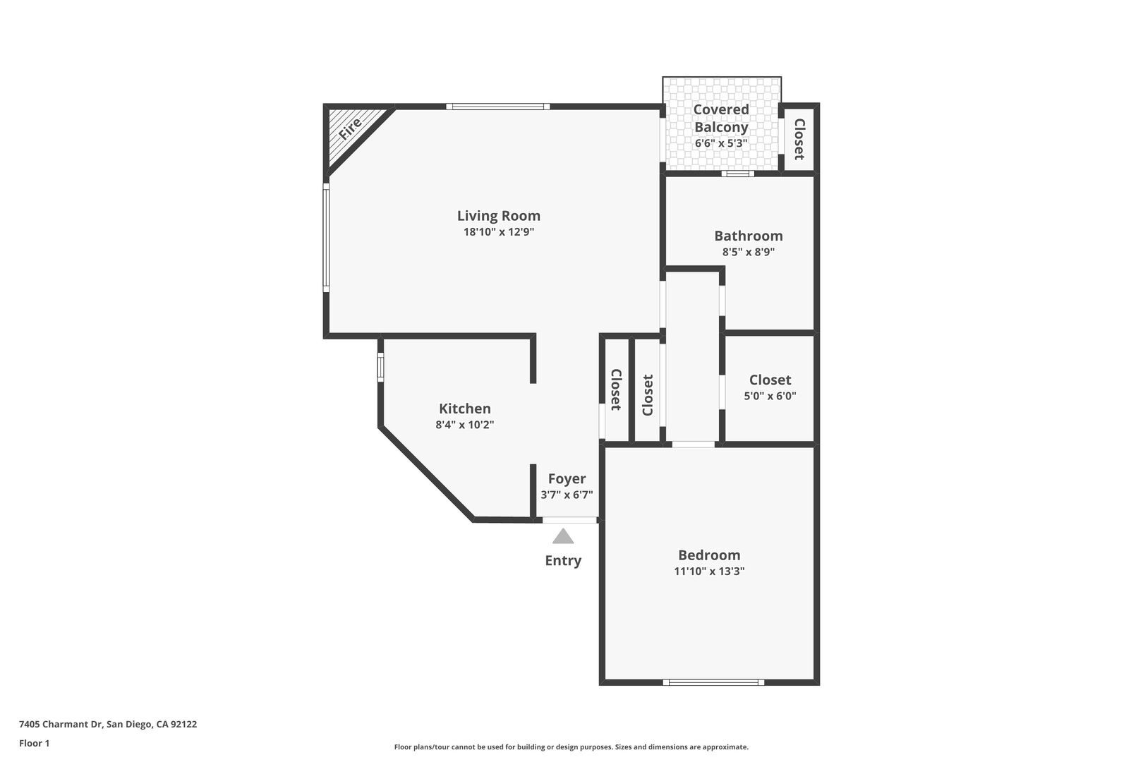 7405 Charmant Dr #2036 - San Diego - California - 1 bed, 1 bath rental property