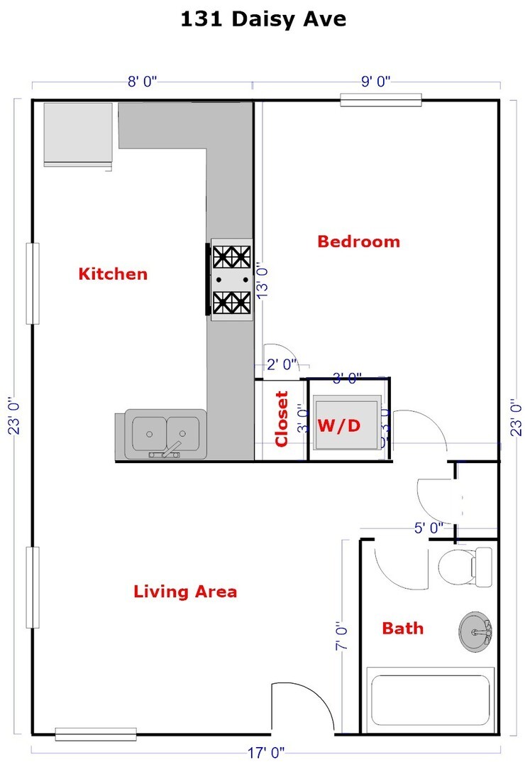 131 Daisy Avenue  - Imperial Beach - California - 1 bed, 1 bath rental property