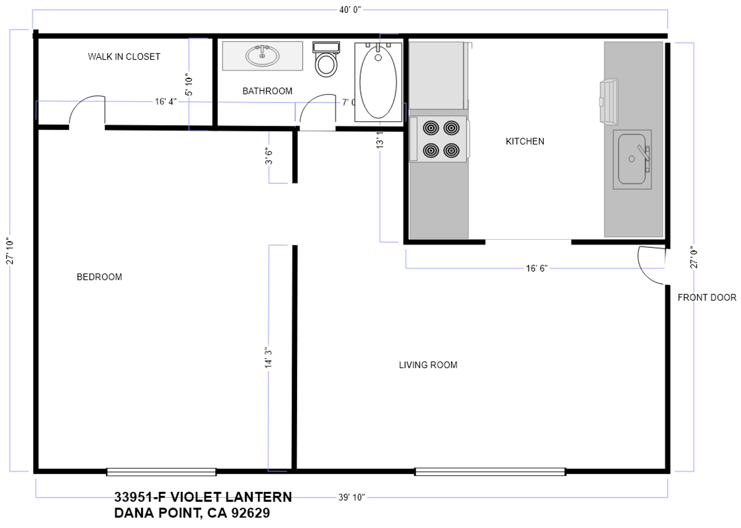 33951 Violet Lantern  - Unit F - Dana Point - California - 1 bed, 1 bath rental property